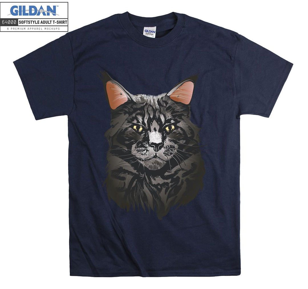 Grumpy Sketch Cat T-shirt