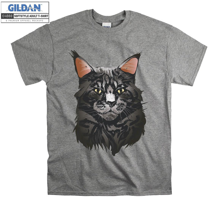 Grumpy Sketch Cat T-shirt