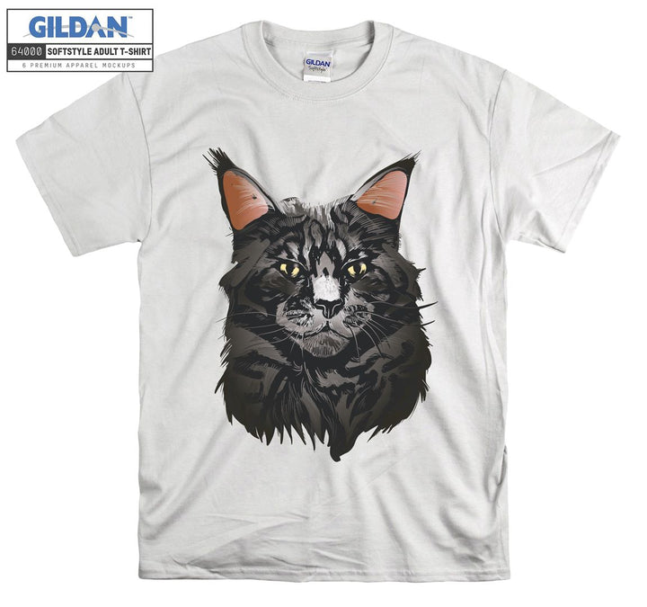 Grumpy Sketch Cat T-shirt