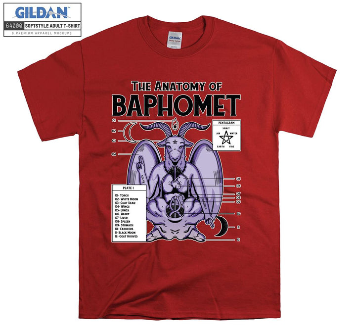 The anatomy of baphomet figure T-shirt