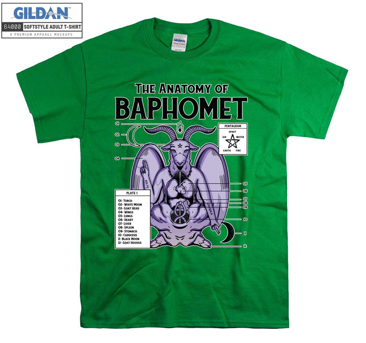 The anatomy of baphomet figure T-shirt