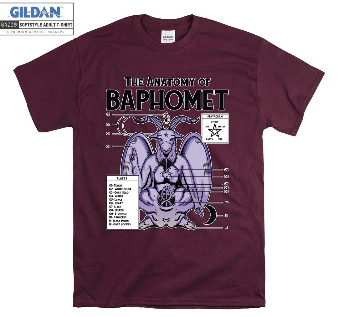 The anatomy of baphomet figure T-shirt