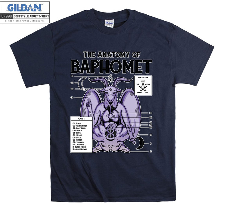 The anatomy of baphomet figure T-shirt