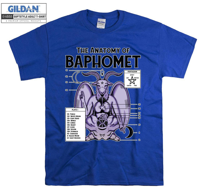 The anatomy of baphomet figure T-shirt