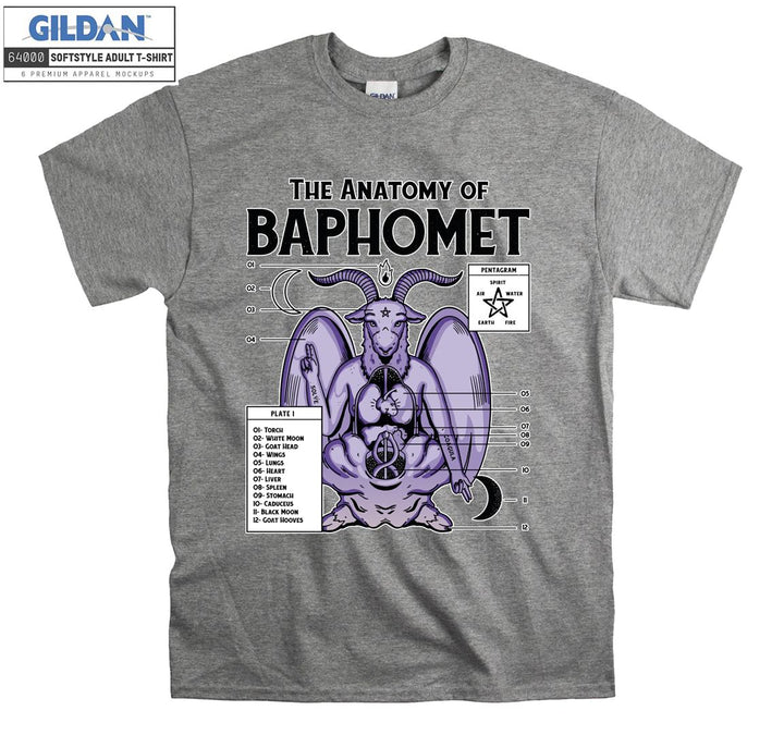 The anatomy of baphomet figure T-shirt