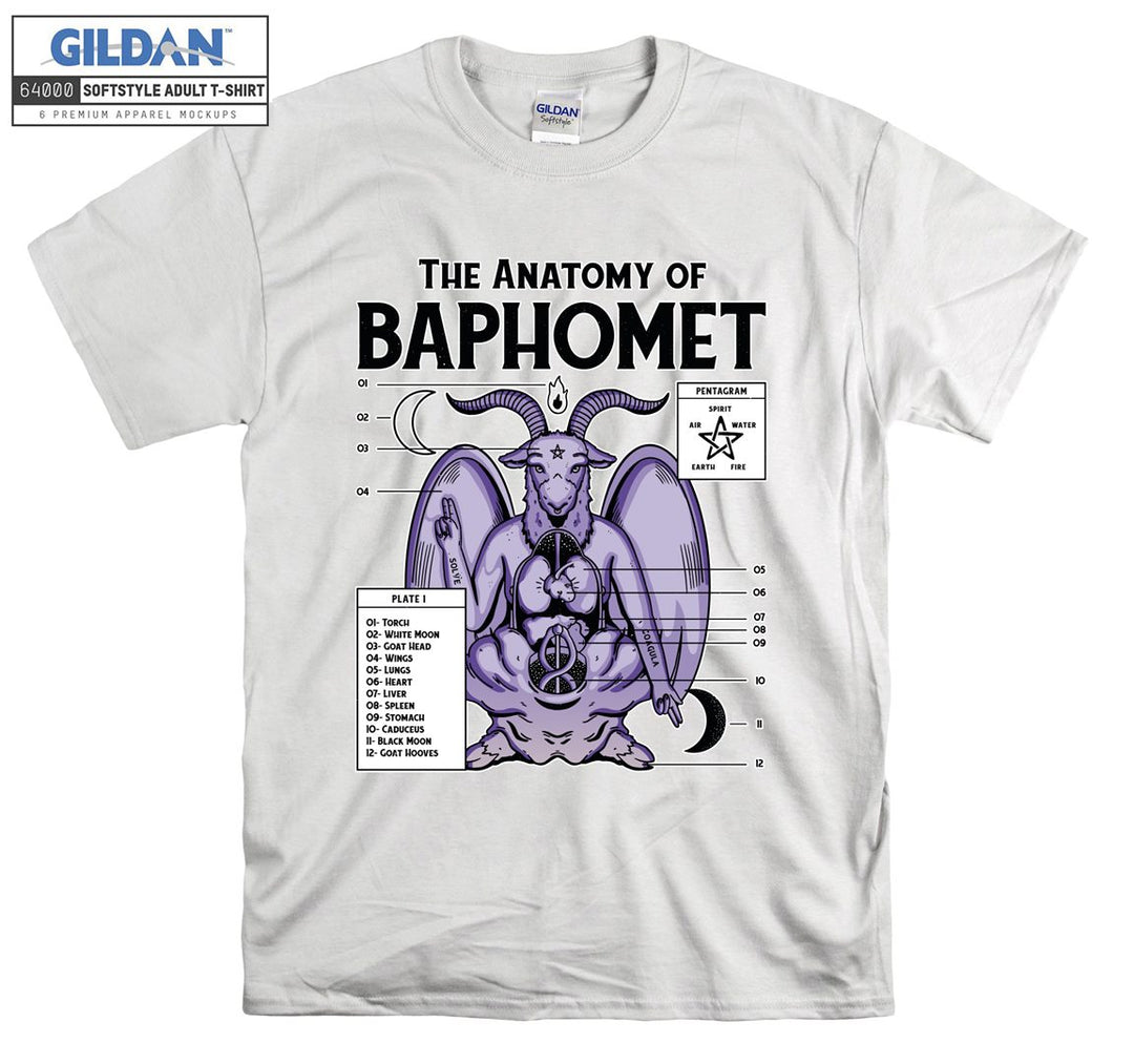 The anatomy of baphomet figure T-shirt