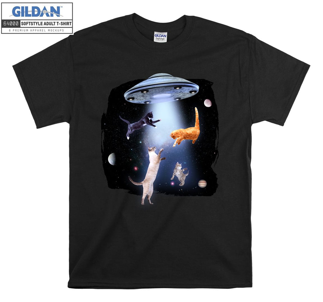 Cats Playing in Space T-shirt