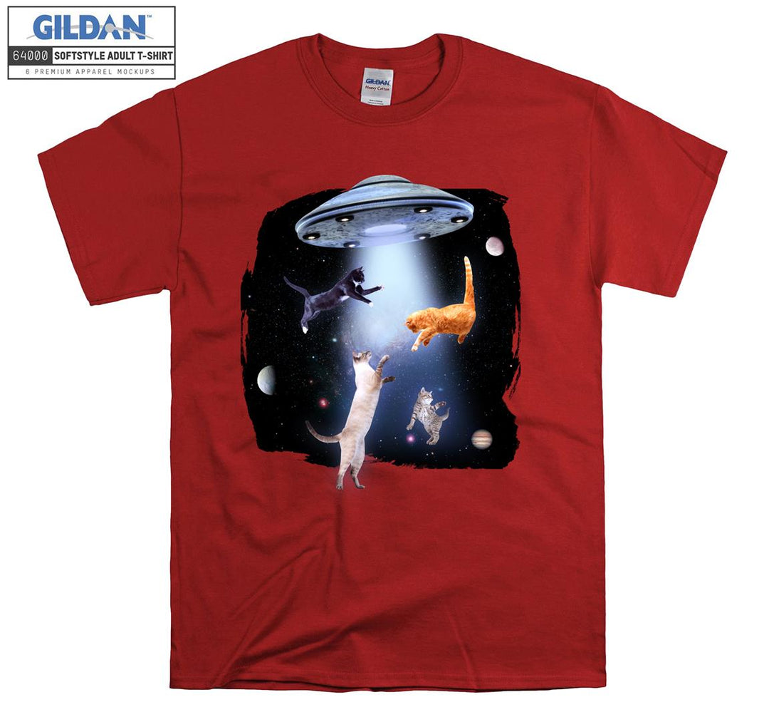 Cats Playing in Space T-shirt