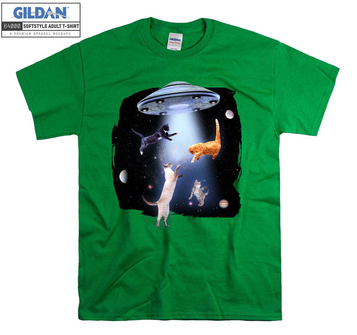 Cats Playing in Space T-shirt