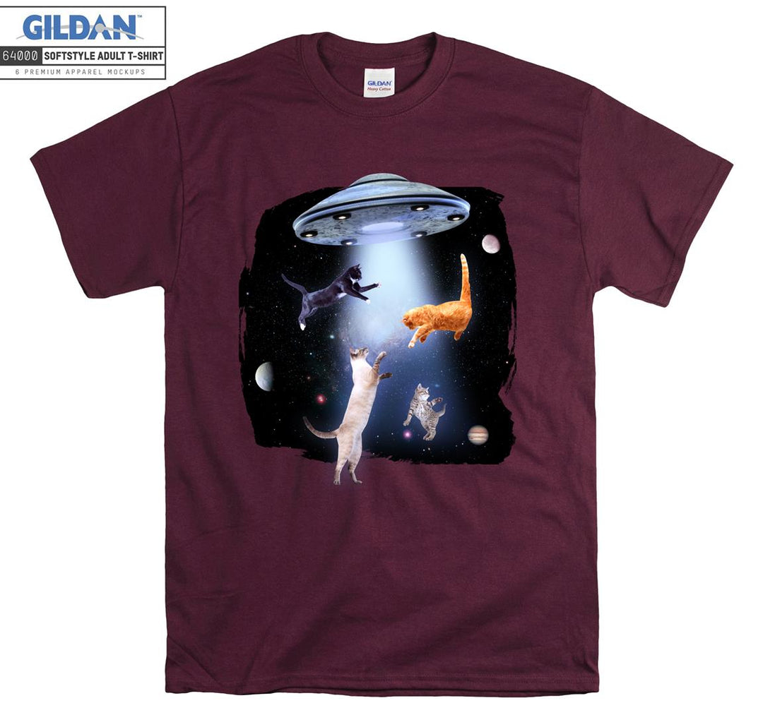 Cats Playing in Space T-shirt