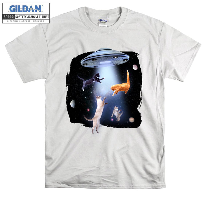 Cats Playing in Space T-shirt