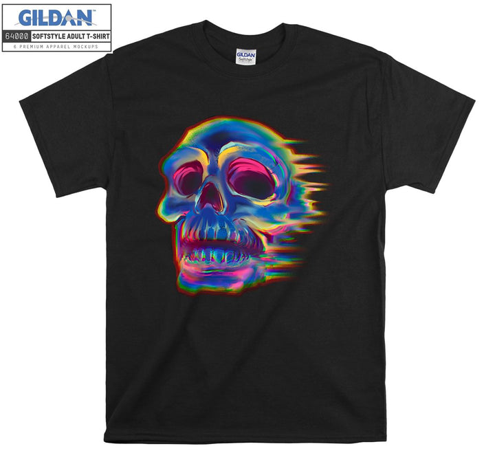 Flaming skull horror figure T-shirt