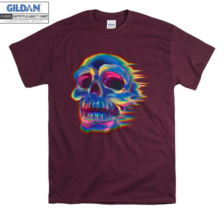 Flaming skull horror figure T-shirt