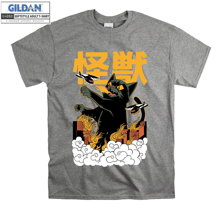 Japanese Catzilla Movie T-shirt