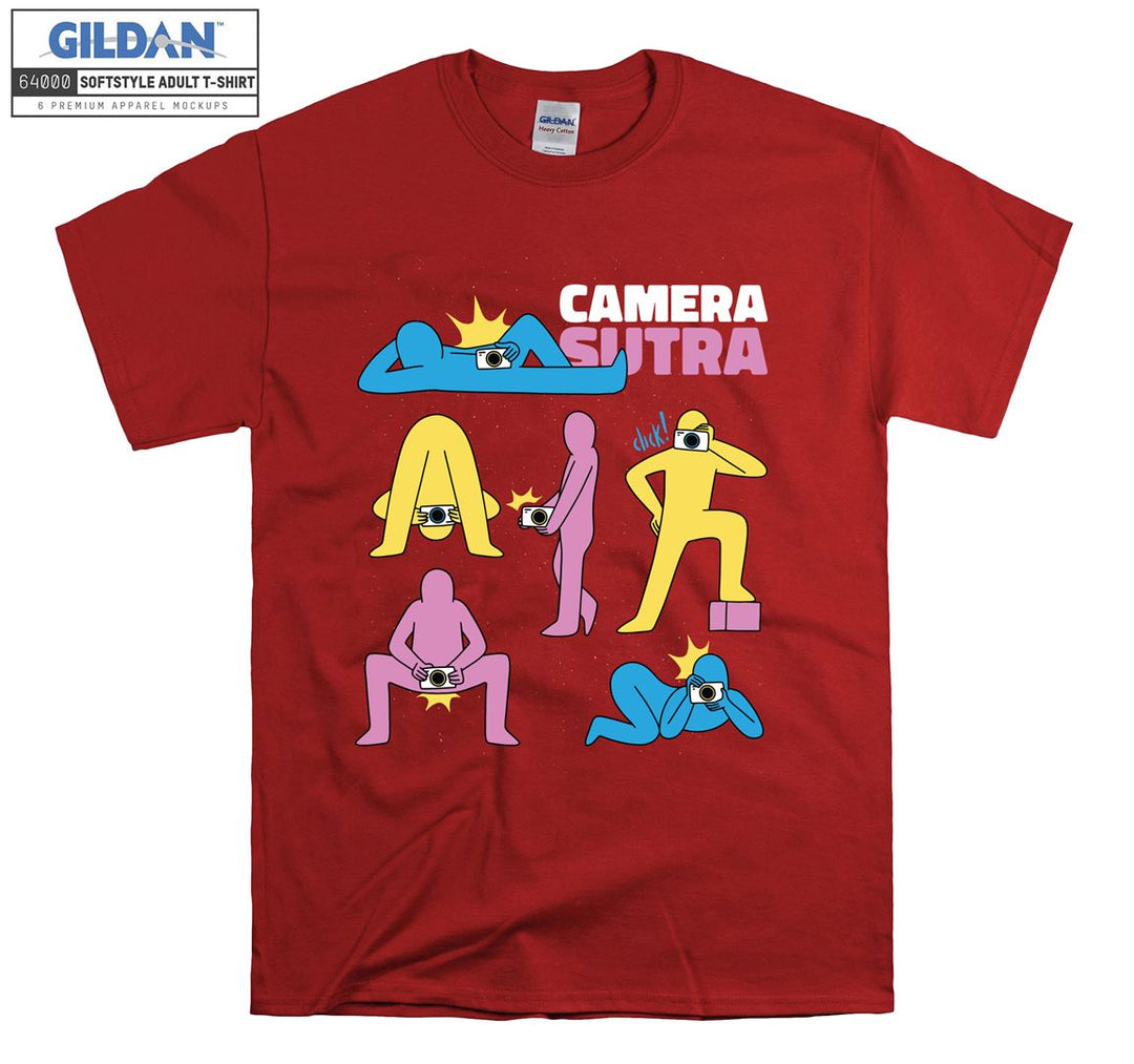 Camera sutra funny mood figure T-shirt