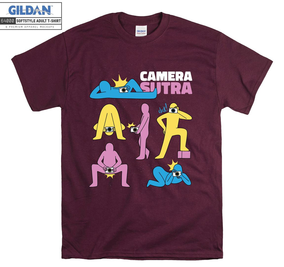 Camera sutra funny mood figure T-shirt