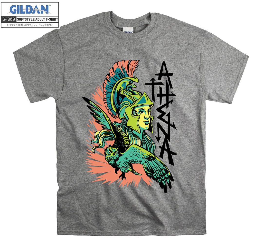 Anime Goddess Athena Figure T-shirt