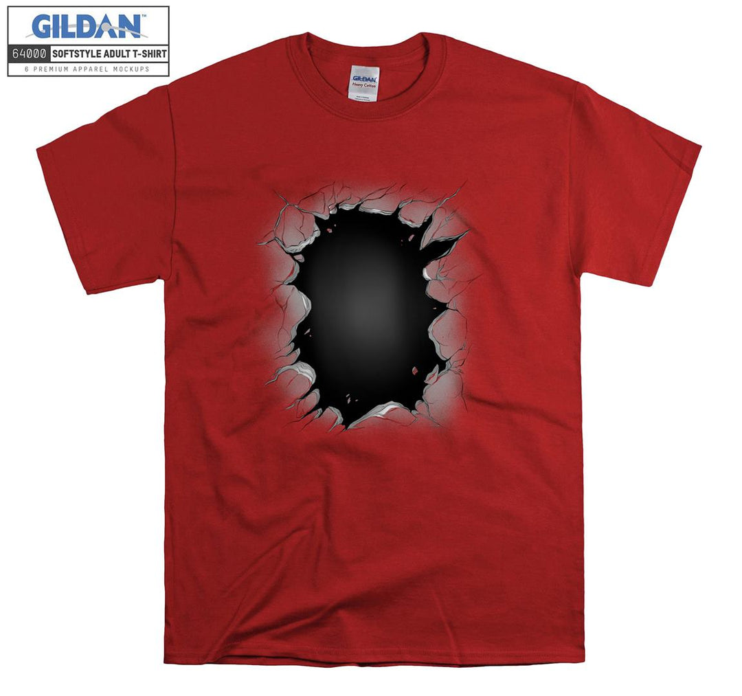 Funny black hole figure T-shirt