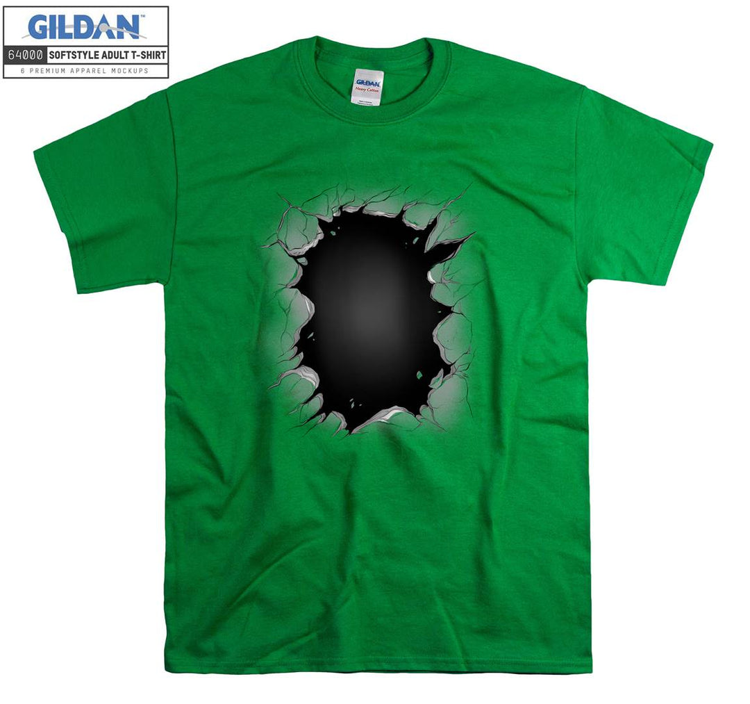 Funny black hole figure T-shirt