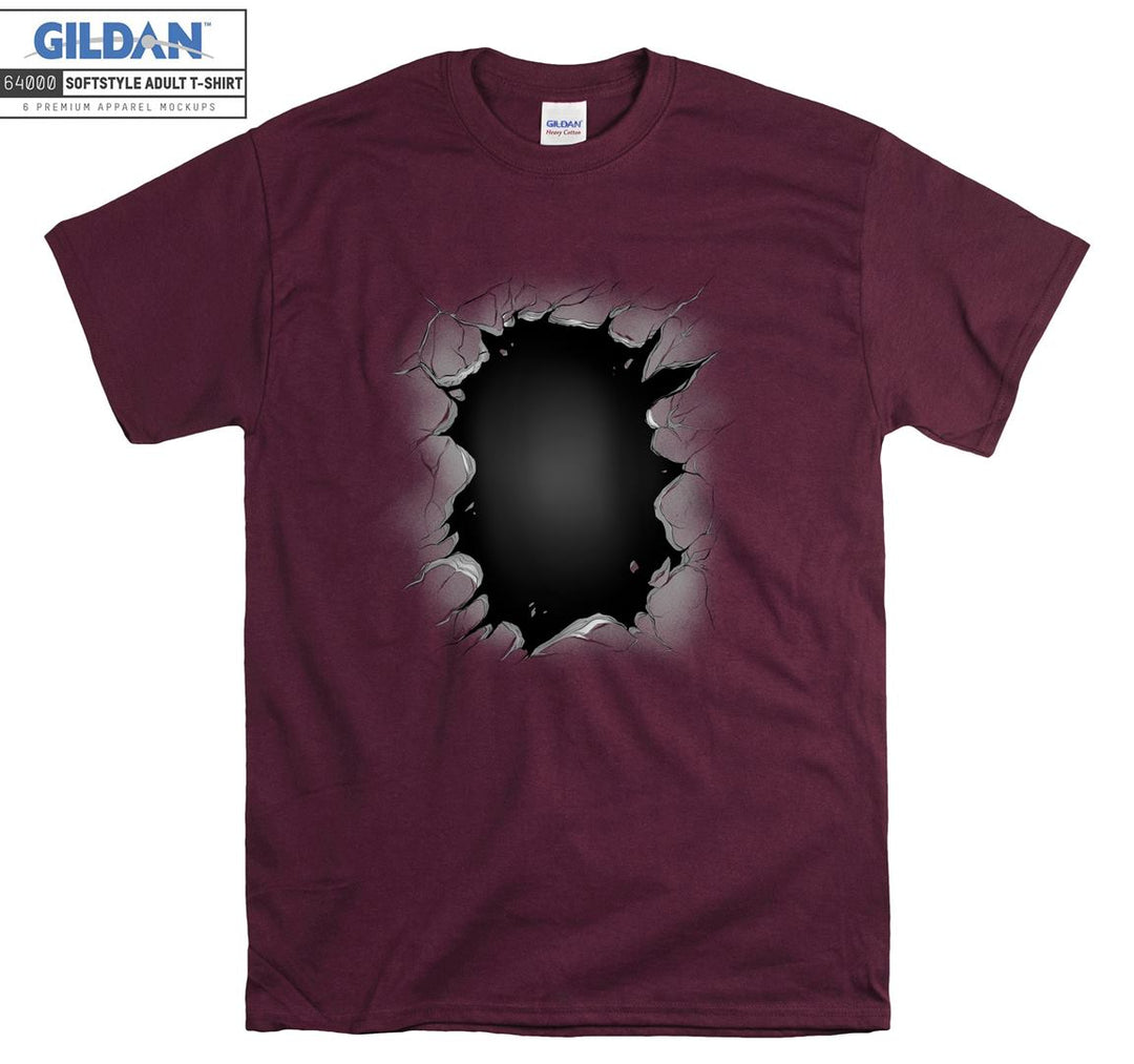 Funny black hole figure T-shirt