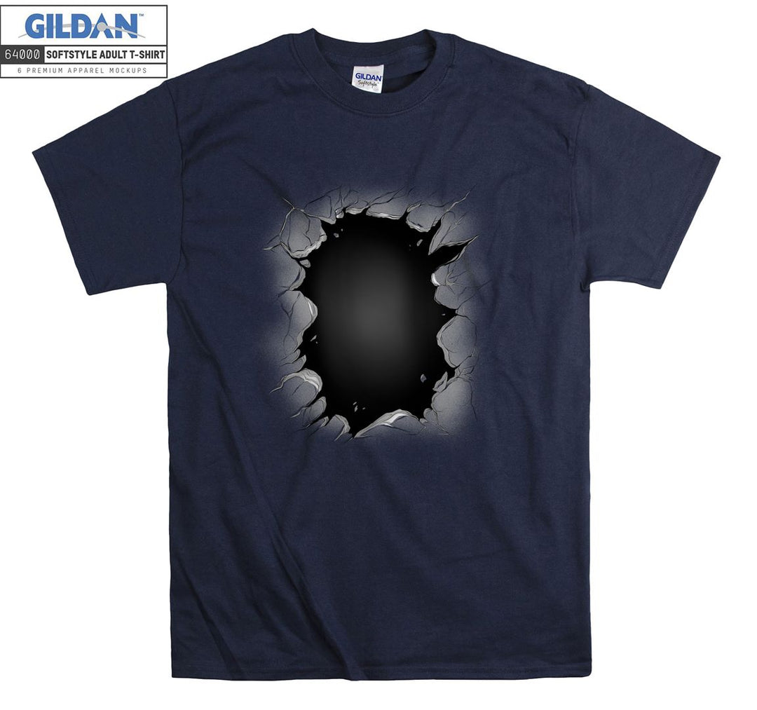 Funny black hole figure T-shirt