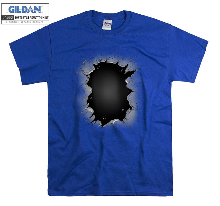 Funny black hole figure T-shirt