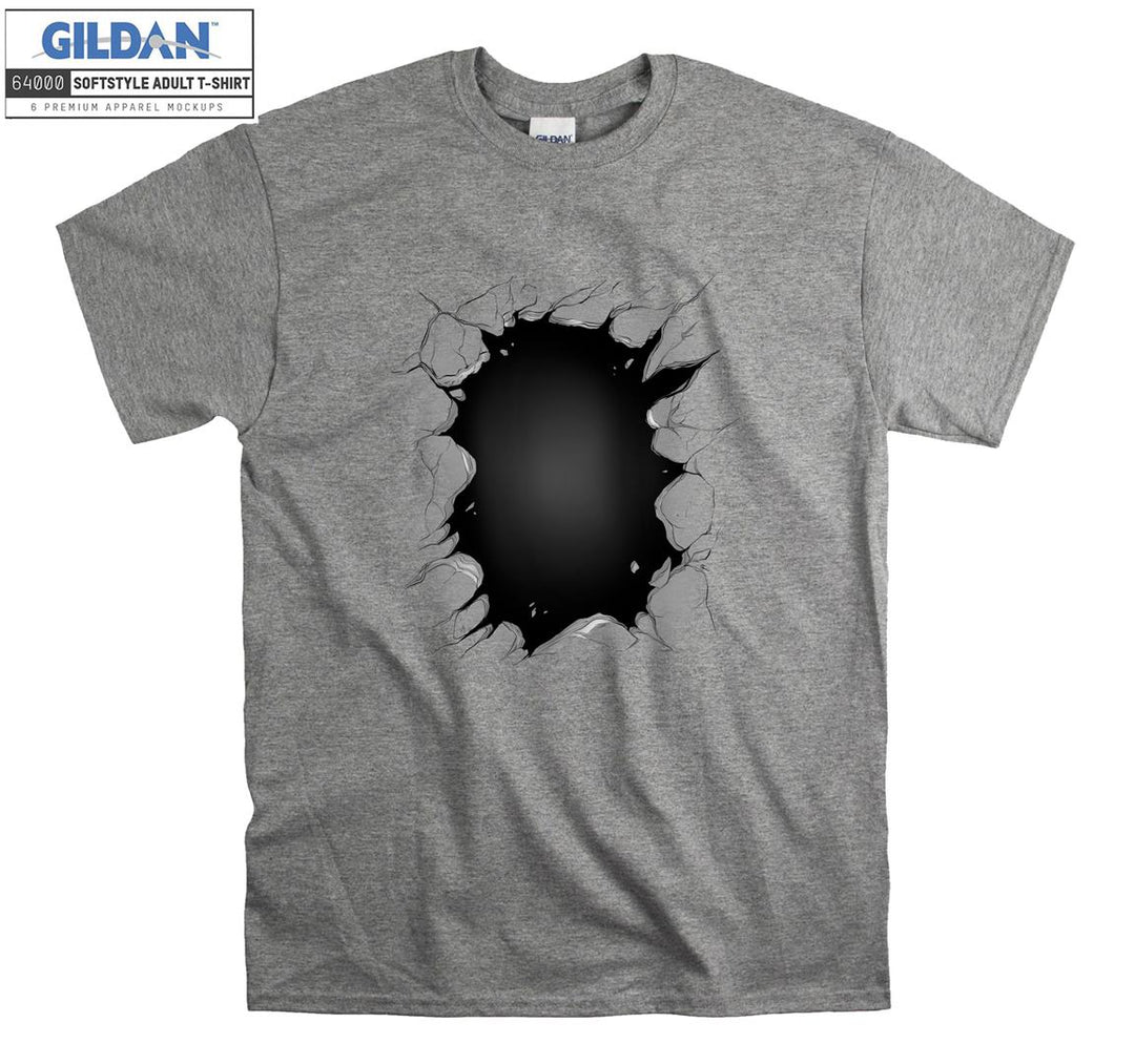 Funny black hole figure T-shirt