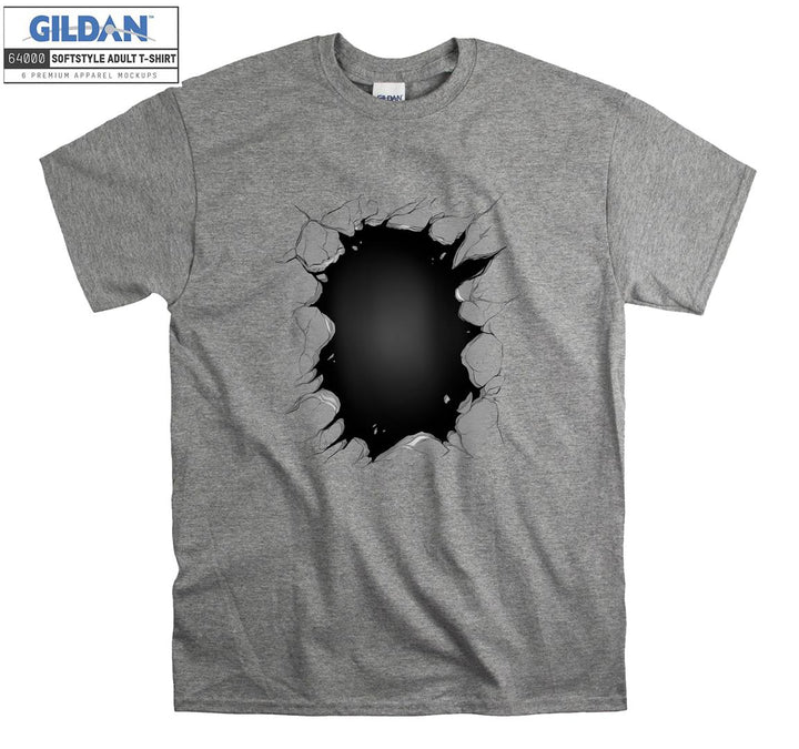 Funny black hole figure T-shirt