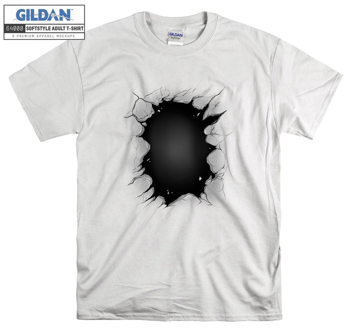 Funny black hole figure T-shirt