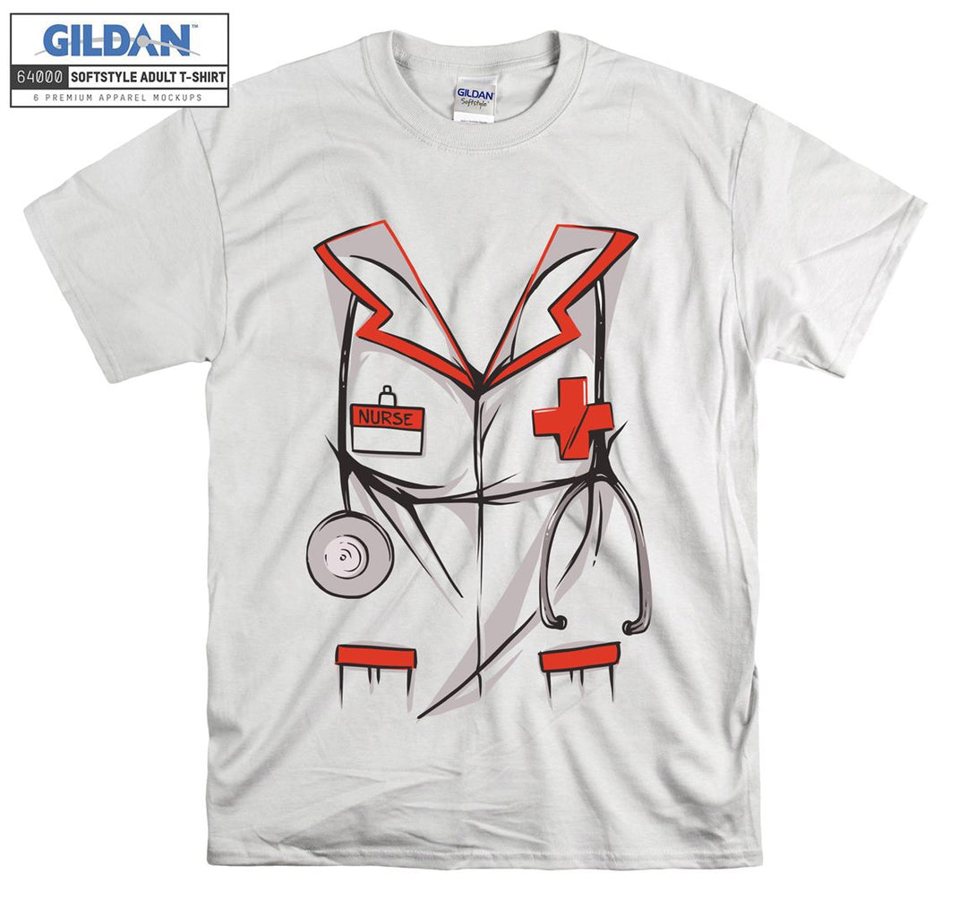 Funny old nurse costume figure T-shirt