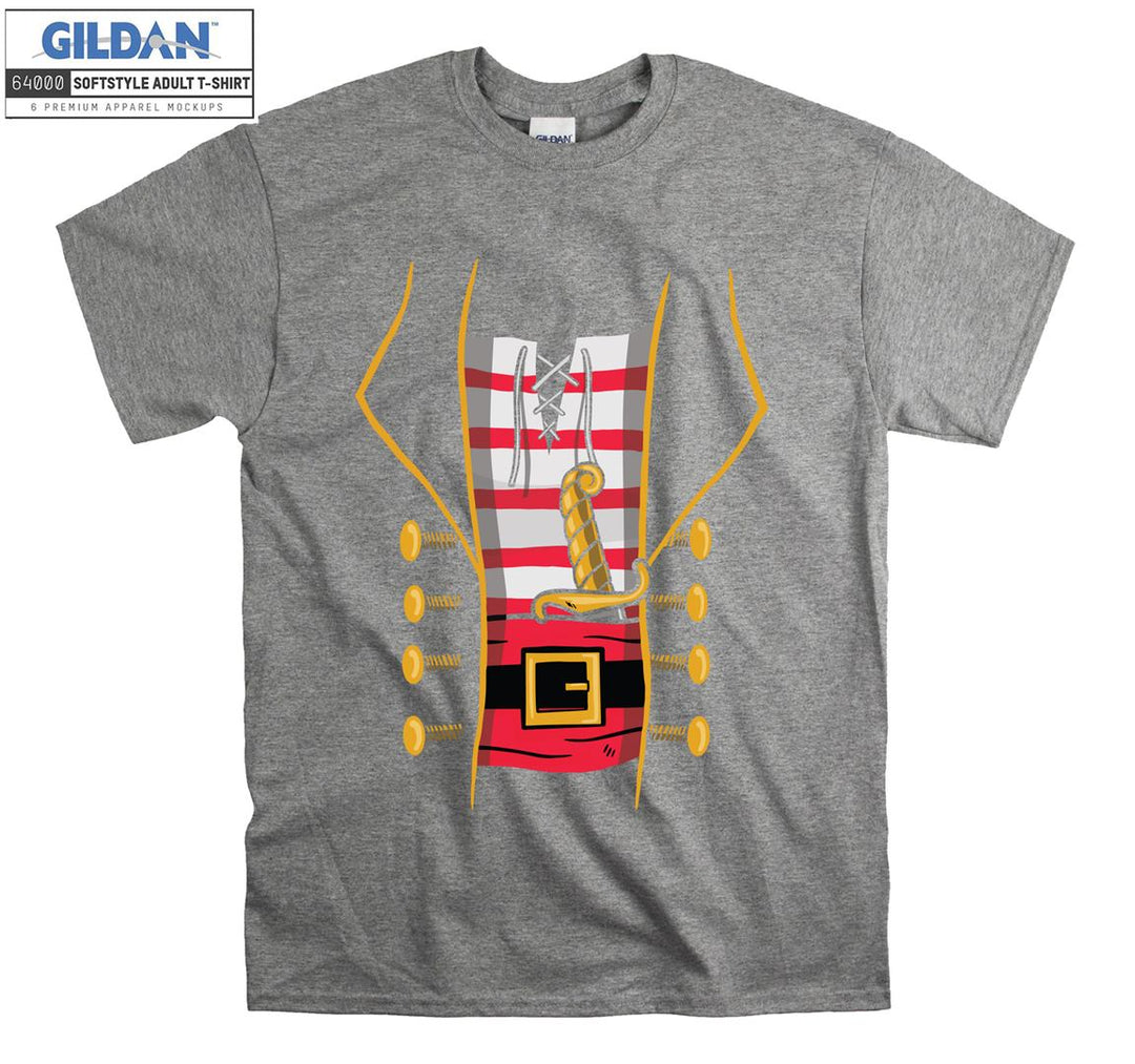 Funny old costume colorful figure T-shirt