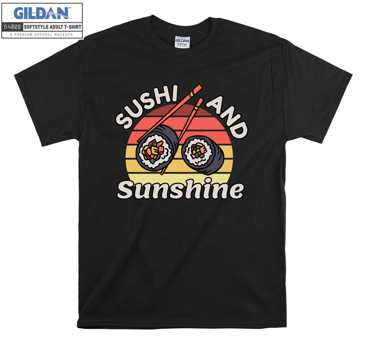 Sushi and sunshine funny figure T-shirt