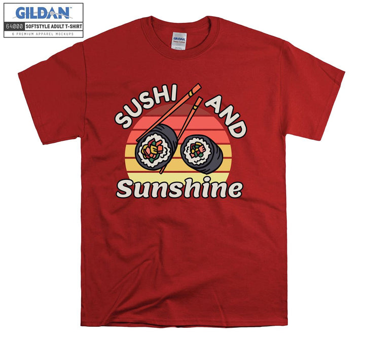 Sushi and sunshine funny figure T-shirt