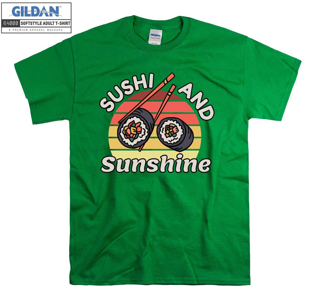 Sushi and sunshine funny figure T-shirt