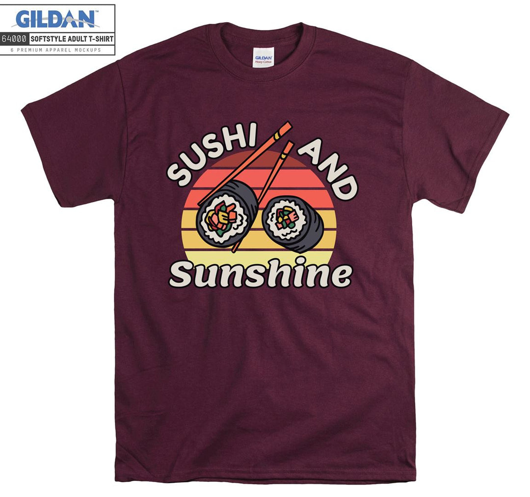 Sushi and sunshine funny figure T-shirt