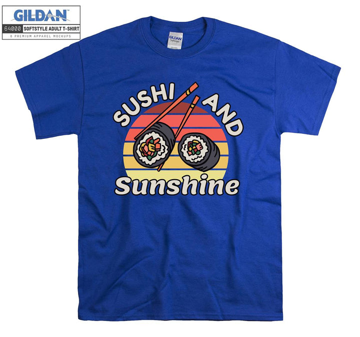 Sushi and sunshine funny figure T-shirt