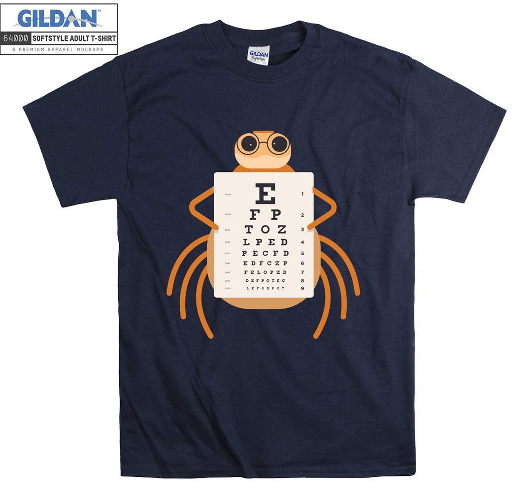 Funny Spider Eye Chart  T-shirt