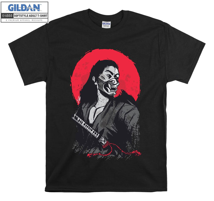 Japanese samurai demon in armor T-shirt