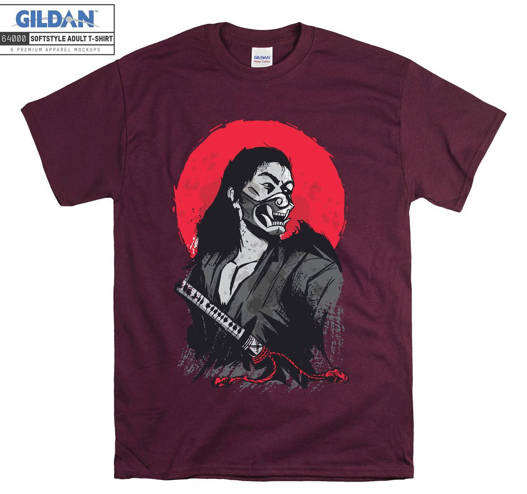 Japanese samurai demon in armor T-shirt