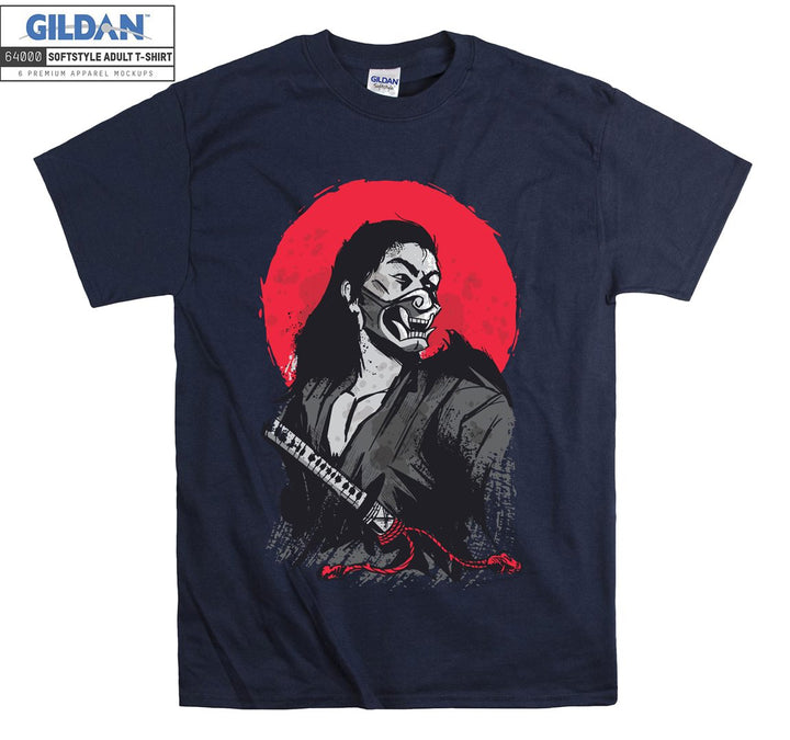 Japanese samurai demon in armor T-shirt