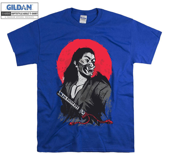 Japanese samurai demon in armor T-shirt