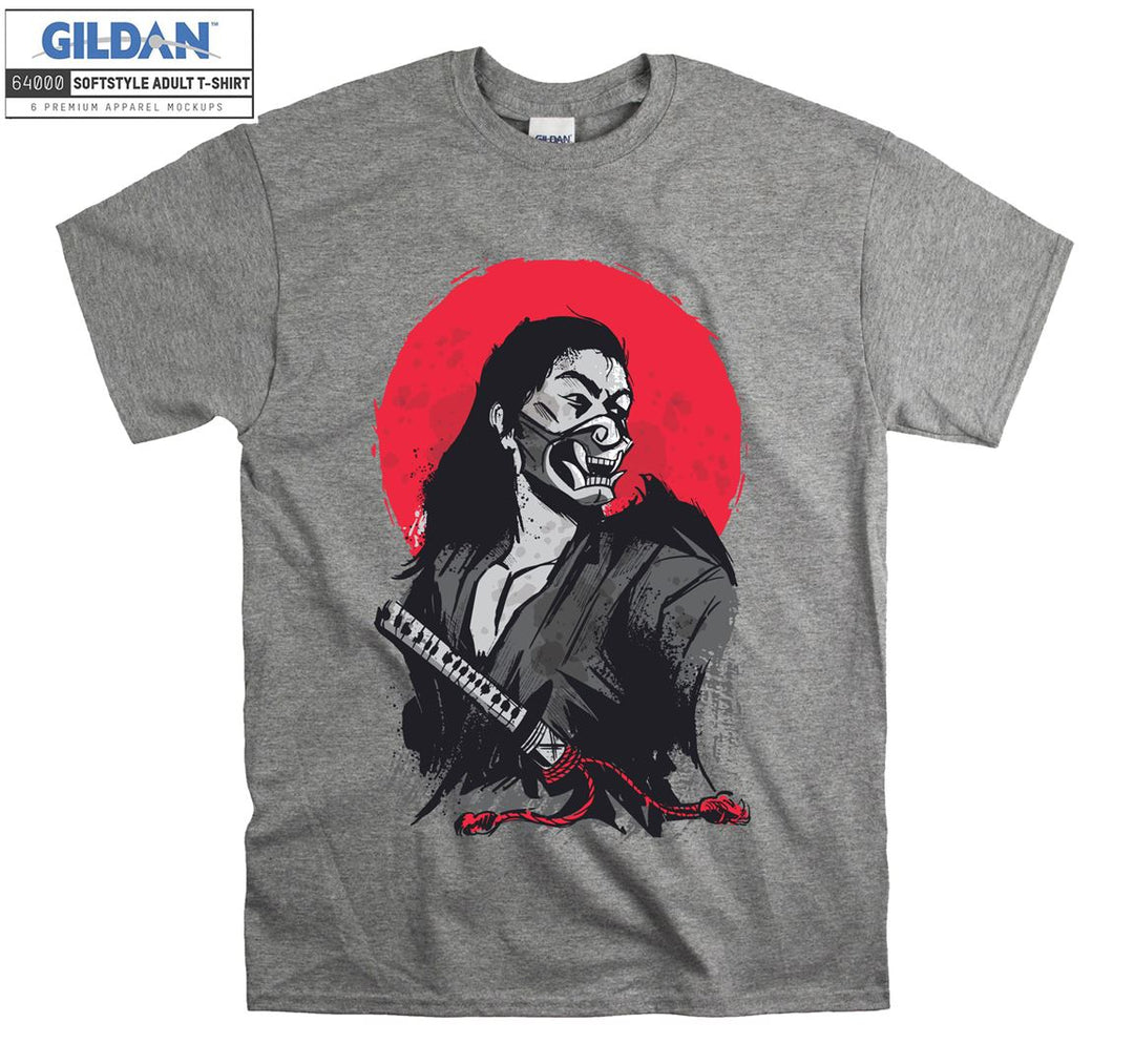 Japanese samurai demon in armor T-shirt