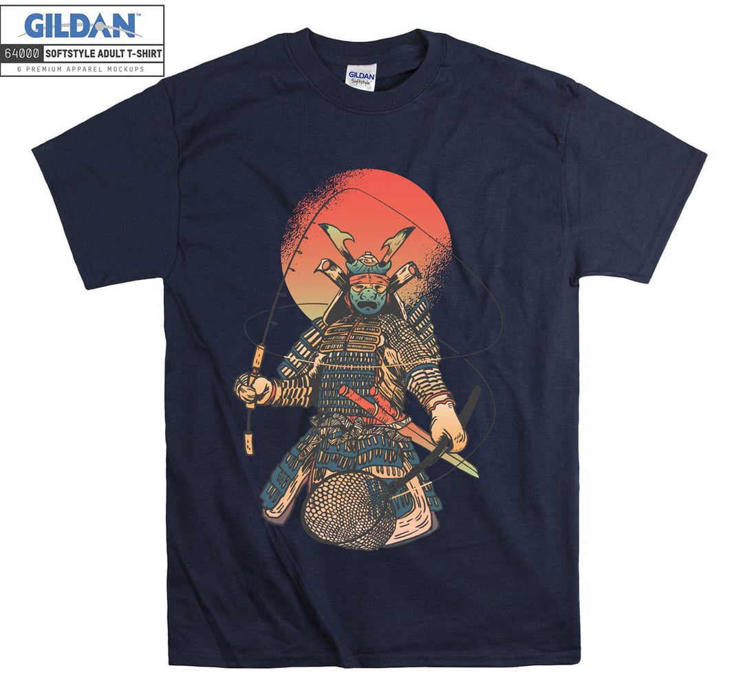 Fishing Samurai Figure T-shirt