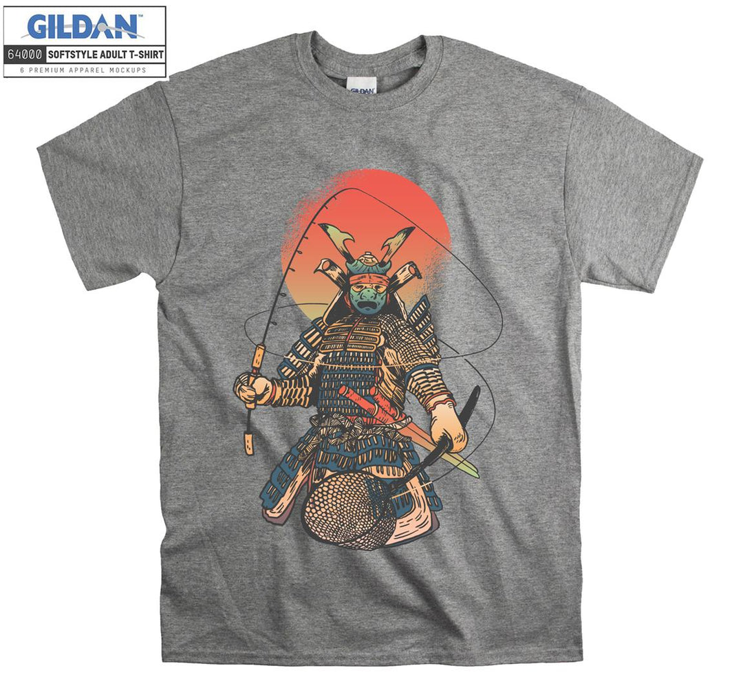 Fishing Samurai Figure T-shirt