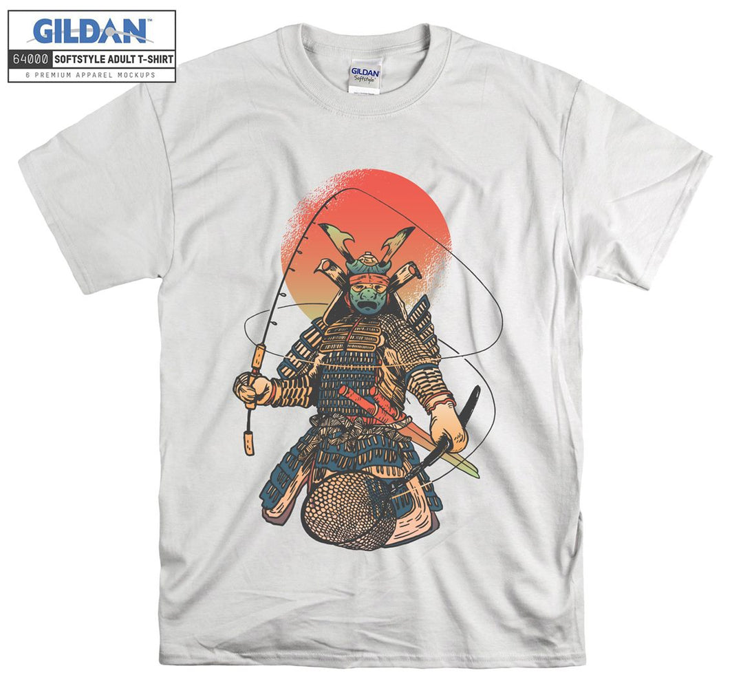 Fishing Samurai Figure T-shirt