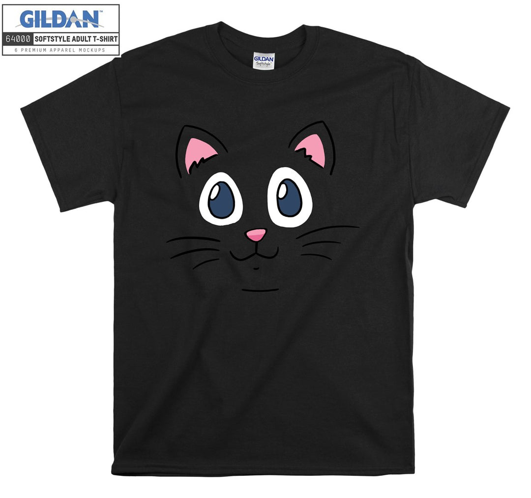 Lovely Cute Cartoon Cat Face Figure T-shirt