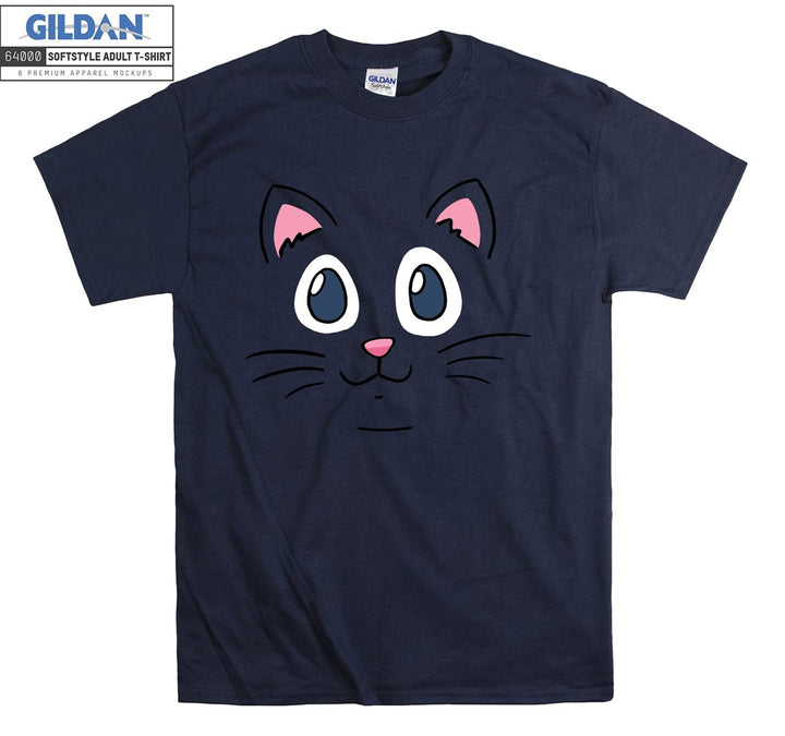 Lovely Cute Cartoon Cat Face Figure T-shirt