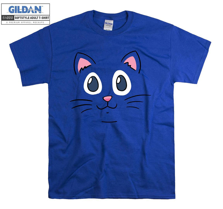 Lovely Cute Cartoon Cat Face Figure T-shirt