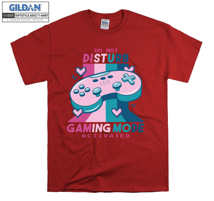 Do not disturb gaming mode funny figure T-shirt