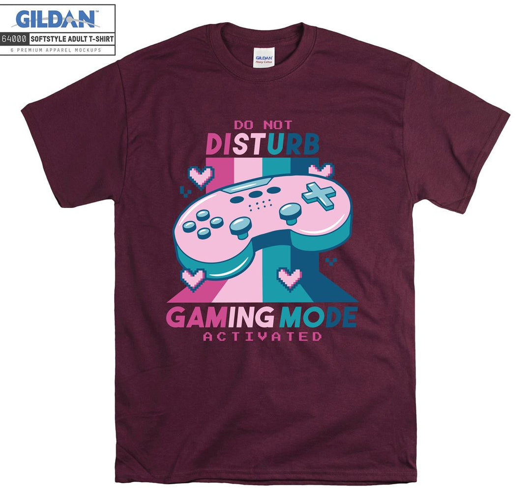 Do not disturb gaming mode funny figure T-shirt